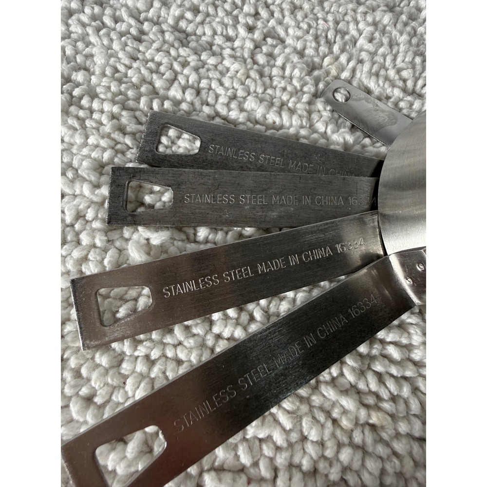 Stainless Steel Measuring Cups Set of 5‎ Silver Nested Kitchen Tools 16334 - Picture 6 of 12